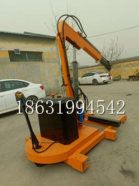 汨罗市自卸车厢随车吊 自制轮式四不像起重机 四驱平板吊 5吨 贵盛